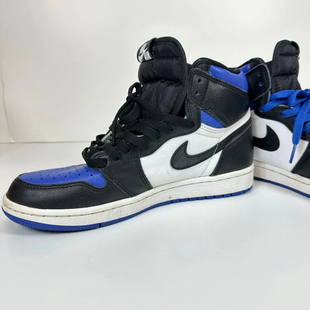 Nike Air Jordan 1 Retro High OG Royal Toe Black White Blue 555088-041 Mens 7.5